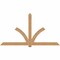 Ekena Millwork Redmond Timber Gable Bracket, Western Red Cedar, 108"W x 58"H x 3 1/2"D x 5 1/2"F, 13/12 Pitch GBW108X58X0406RED00SWR - alternate 1